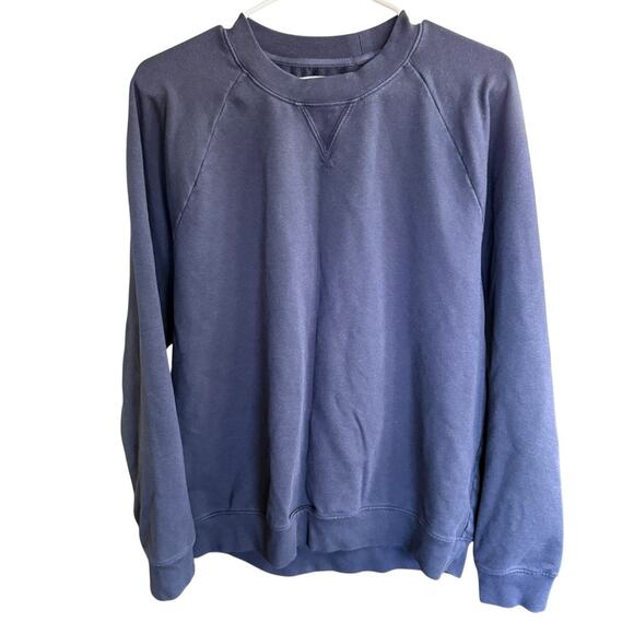 Brookline Lounge Collection Sweatshirt Blue M Stretch Athleisure Athletic - Picture 1 of 7